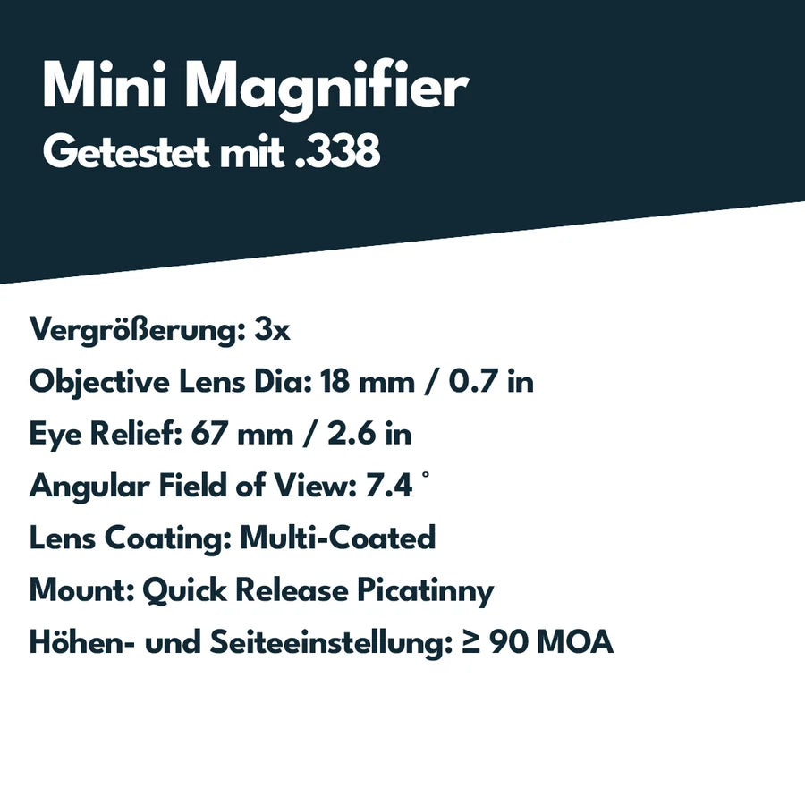 Vector Optics SCRMMK-02 Scrapper 1x29 MRT mit Paragon 3x Magnifier Kit